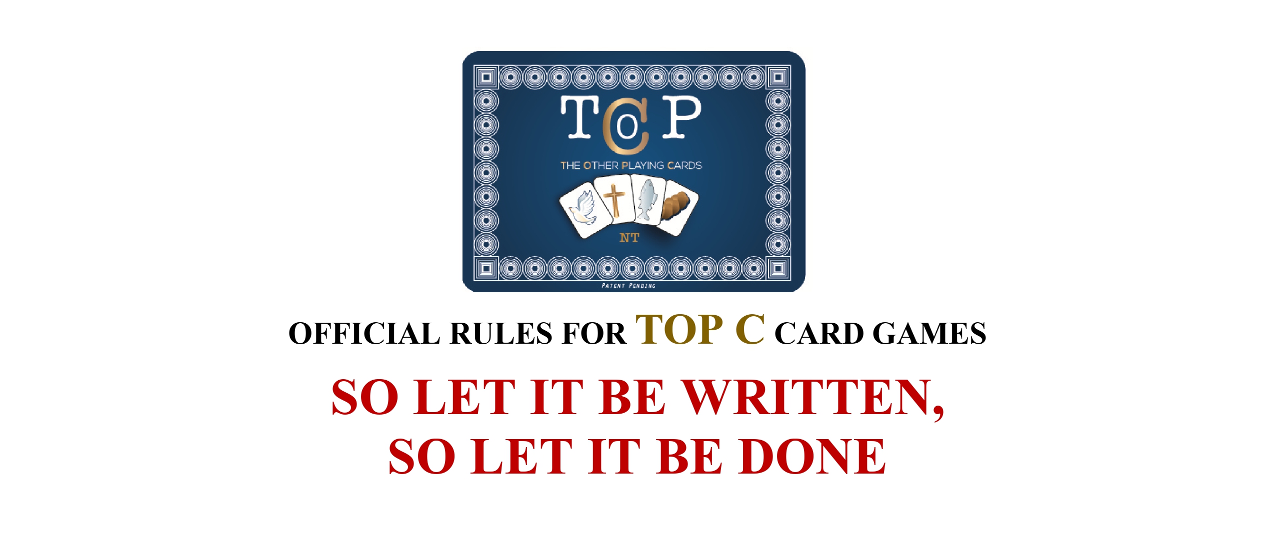 Official rules for TOP-C card games